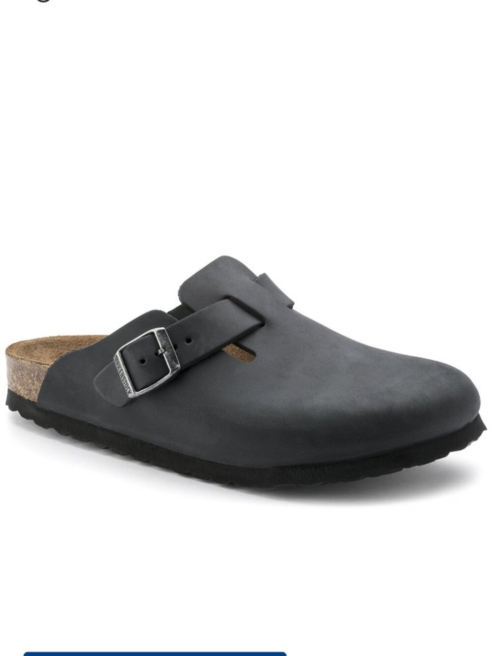 Birkenstock Boston Women's Black Oiled Leather Clogs Shoe Size: EU 36 US 5.5